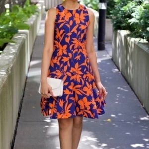J. Crew Floral Flare Dress NWT Sz 14 Sleeveless Spring Summer